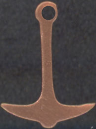 #BEADSC0223 - Copper Anchor Charm