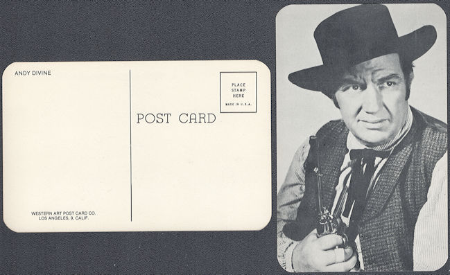 #CH206 - Group of 12 Western Art Andy Divine Postcards