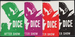 ##MUSICBP0884 - Group of 4 Different Andrew Dice Clay (Comedian) OTTO Cloth After Show Backstage Passes from the Dice Rules Tour