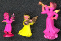 #HH135 - Group of 3 Hand Painted Miniature Christmas Angels