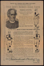 #UPaper122 - Two Sided Flyer - Mexican Nit Killer on one side, Father Arent's Rheumatic Herbal Plaster on the Other