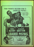 #CH326-14 - Gene Autry Loaded Pistols Poster/Br...