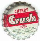 #BF114 - Group of 10 Cherry Crush Cork Lined Bottle Caps