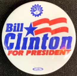 #PL458 -  Bill Clinton Pinback from the 1996 Election