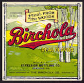#ZLS168 - Uncommon Birchola Soda Bottle Label