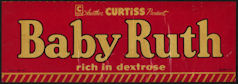 #SIGN140 - Rare 1947 Curtis Baby Ruth Decal/Sign