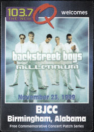 ##MUSICBP0900 - Backstreet Boys OTTO Cloth Promotional Backstage Pass from the Millennium Tour - 103.7Q Radio