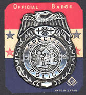 #TY565 - Large Carded Tin Special Police Badge ...