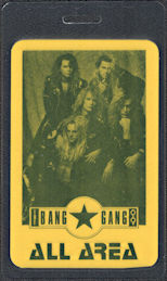 ##MUSICBP0735 - Bang Gang OTTO Laminated Backstage All Area Pass from the 1998 You tour