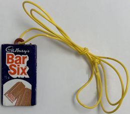 #TY837 - Cadbury's Bar Six Toy Necklace