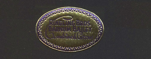 #TY781 - Small very old Ringling Bros. Barnum and Bailey Merchandise Sticker/Label