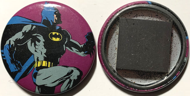 #CH549 - Rare Licensed 1989 Batman Magnet - Batman Running with Cape Flying - Licensed DC Comics