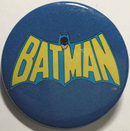 #CH543 - Rare Licensed Batman Wings with Head Pinback - Licensed DC Comics