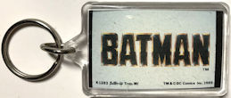 #CH551 - Rare Licensed Batman Keychain with Logo from the 1989 Movie - Licensed DC Comics