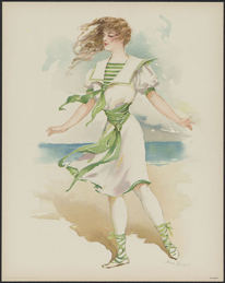 #MSPRINT173 - 1908 Victorian Print - Bathing Be...