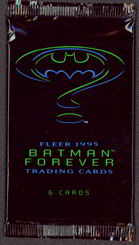 #TZCards162 - Full Pack of Fleer Batman Forever Trading Cards