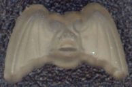 #BEADS0551 - 10mm Mirror Reverse  Glass Bat Cabochon - Halloween Spooky - As low as 15¢