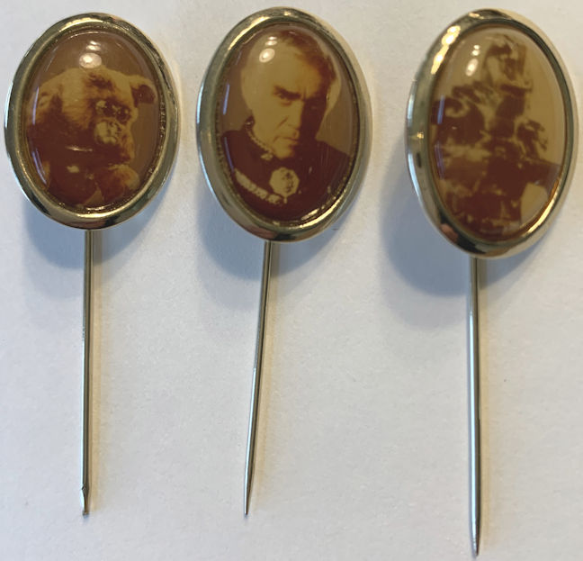 #CH654 - Group of 3 Super Rare Battlestar Galactica Stick Pins - Oblong Version