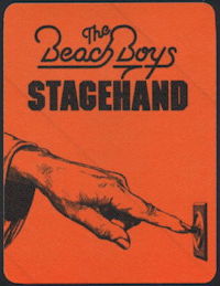 ##MUSICBP0331 - The Beach Boys Cloth Stagehand Backstage Pass from the 1987 Tour