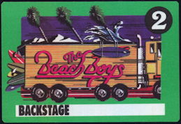 ##MUSICBP0395 - Beach Boys Cloth Backstage Pass from the 1989 Beachago Tour