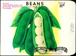 #CE051 - Small Lima Bush Beans 10¢ Seed Pack - As Low As 50¢ each