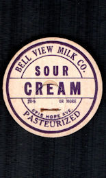 #DC254 - Bell View Milk CO. Pasteurized Sour Cr...