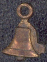 #BEADSC0082 - Copper Bell Charm - Flat Bell