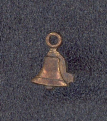 #BEADSC0082 - Copper Bell Charm - Flat Bell