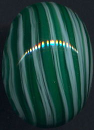 #BEADS0821 - Huge 25mm Green and White Swirled ...