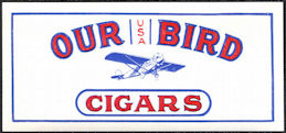 #ZLSC119 - Our Bird Cigar Box End Label - Charl...