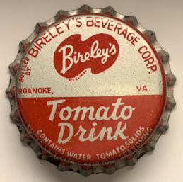 #BF362- Cork Lined Bireley's Tomato Drink Soda Bottle Cap
