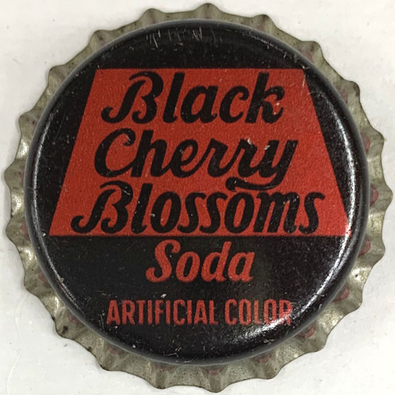 #BF289 - Rare Cork Lined Black Cherry Blossoms Soda Bottle Cap