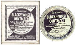#CS252 - Full Black and White Ointment Tin in Box with Brochure