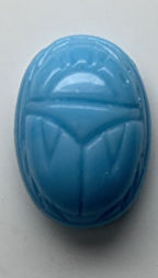 #BEADS0952 - Larger Size Turquoise Colored Scarab Cabachon