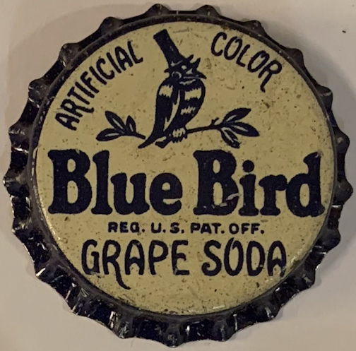 #BC196 - Rare Cork Blue Bird Grape Soda Bottle Cap