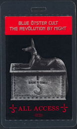 ##MUSICBP0347  - Blue Oyster Cult 1983  Revolution by Night Tour Laminated All Access Backstage Pass