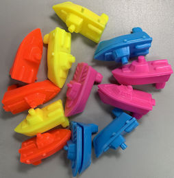 #TY905 - Group of 12 Gumball Toy Boats