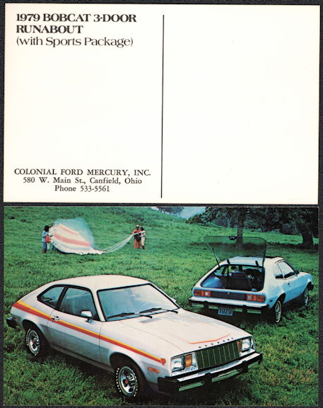 #BGTransport515 - 1979 Mercury Bobcat Advertising Postcard
