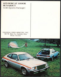 #BGTransport515 - 1979 Mercury Bobcat Advertising Postcard