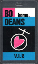 ##MUSICBP0906 - Bo Deans OTTO Laminated Backstage VIP Pass from the Home Tour