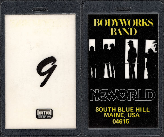 ##MUSICBP0544 - 1980 Bodyworks Band (Paul Stookey of Peter Paul and Mary) Laminated Backstage Pass from The Band and Bodyworks Tour