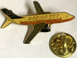 #BGTransport173 - Pair of Boeing 737 Enamel Pins