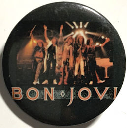 ##MUSICBG0175 - 1986 Bon Jovi Pinback Button from "Button-Up"
