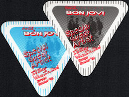 ##MUSICBP0712  - Two Different Colored Bon Jovi Cloth OTTO Cloth Special Guest/Artist Backstage Passes from the 1993 I'll Sleep When I'm Dead Tour