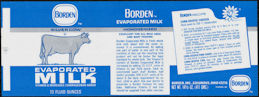 #ZLCA291 - Borden Evaporated Milk Label - Cow