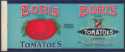 #ZLCA230 - Boris Tomatoes Can Label - As Low as...