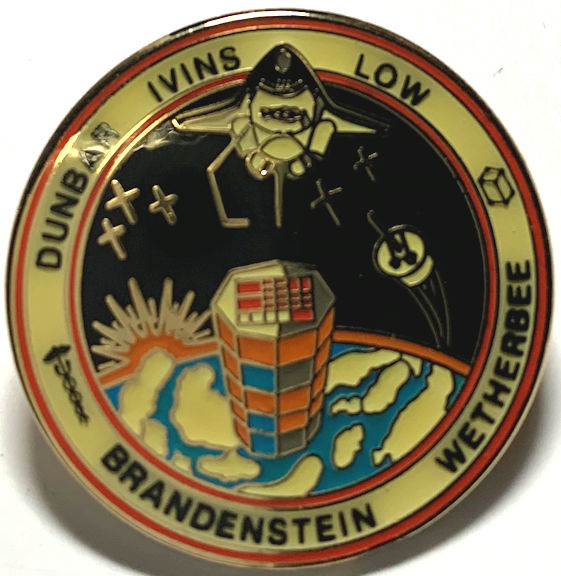 #MS349 - Cloisonné Pin Made for the Launch of the NASA STS-32R - 9th Launch of Space Shuttle Columbia
