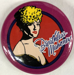 #CH673 - Licensed Dick Tracy Pinback - Disney - Features Breathless Mahoney (Madonna)