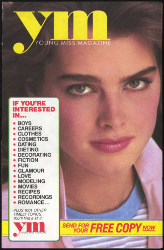#CH303 - Pamphlet for Young Miss Featuring Brooke Shields on the Cover