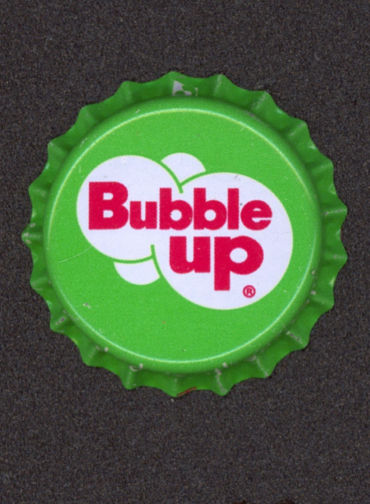 #BF105- Group of 10 Bubble Up Plastic Lined Soda Caps